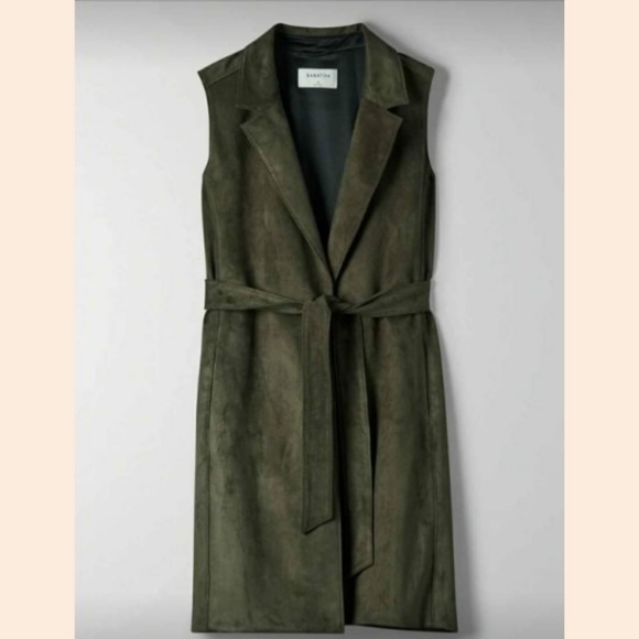 Aritzia Babaton Vest in Tuscan Olive Colour - Picture 3 of 4